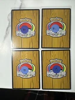 LOT OF (4X) Deoxys EX 53/116 World Championships 2014 UR POKEMON Card HP-LP - Image 2