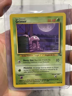 Pokemon Card Grimer 48/62 Unlimited Fossil WOTC NM/MT Vintage Vtg Nintendo TCG - Image 1