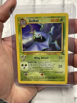 Golbat Non-Holo WOTC Pokemon Card 34/62 Fossil Set Vintage LP+ Vtg Nintendo TCG - Image 1