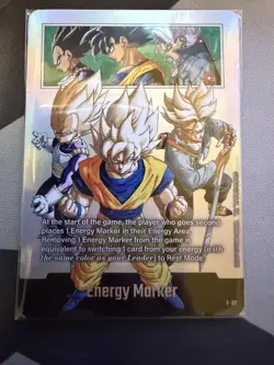 Fusion World Vegeta Trunks Foil Energy Marker E-92 Dragon Ball Super Card - Image 1