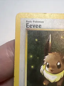 DAMAGED Eevee 55/82 Regular/Non-Holo Team Rocket AUTHENTIC Pokemon Card - Image 5