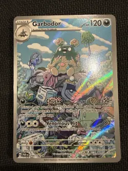Pokemon TCG Garbodor 204/182SV04: Paradox Rift Holo Card NM Condition - Image 1