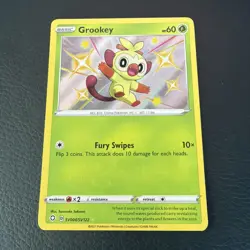 Grookey - SV004/SV122 - Pokemon Shining Fates Sword Shield Shiny Rare Card NM - Image 1