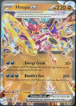 Hoopa ex 098/182 Sv04: Paradox Rift Holo - Pokemon Card - Image 1