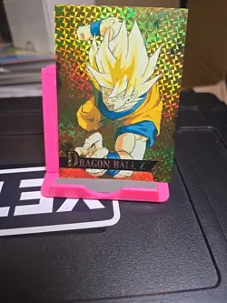 Dragon Ball Z 2001 Funimation Super Saiyan Goku Trunks Prism Foil Trading Card - Image 1