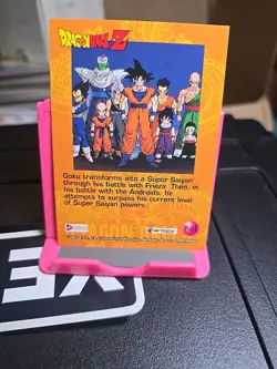 Dragon Ball Z 2001 Funimation Super Saiyan Goku Trunks Prism Foil Trading Card - Image 2