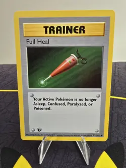 1999 Pokemon TCG Full Heal 82/102 Base Set 1st Edition Shadowless Card #82/102 - Image 3
