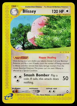 Pokemon Card - Blissey Aquapolis 6/147 Rare Non-Holo - Image 1