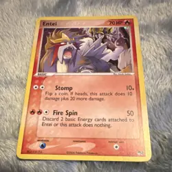 Pokemon Entei Holo Beast Basic 70HP 17/17 2006 English Pokemon TCG Nintendo Card - Image 1
