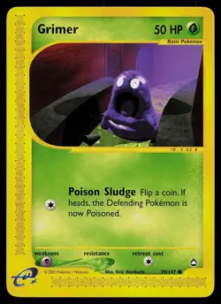 Pokemon Card - Grimer Aquapolis 79/147 Common - Image 1