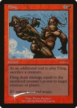 Fling -Foil Light Play MTG Promos: Arena L2 - Image 1