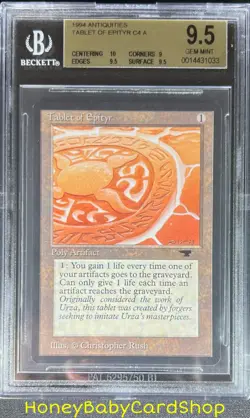 MTG Antiquities 1994 Tablet of Epityr BGS 9.5 GEM MINT Old School 93/94 - Image 1