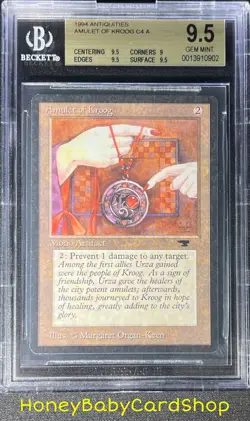 MTG Antiquities 1994 Amulet of Kroog BGS 9.5 GEM MINT Old School 93/94 - Image 1