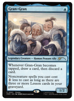 MTG GRAN-GRAN AVATAR THE LAST AIRBENDER ALTERNATE ART PROMO BLUE NM ALLY LESSON - Image 1