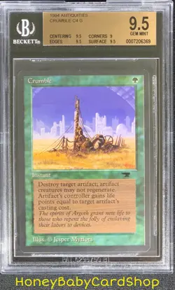 MTG Antiquities 1994 Crumble BGS 9.5 GEM MINT Old School 93/94 - Image 1