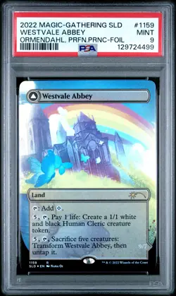 2022 MTG SECRET LAIR DROP #1159 ORMENDAHL, PROFANE PRINCE/WESTVALE ABBEY PSA 9 - Image 1