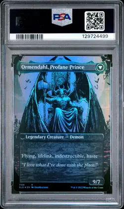 2022 MTG SECRET LAIR DROP #1159 ORMENDAHL, PROFANE PRINCE/WESTVALE ABBEY PSA 9 - Image 2