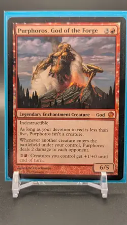Magic: The Gathering Purphoros God of the Forge Theros Mythic Red 135 Regular - Image 1