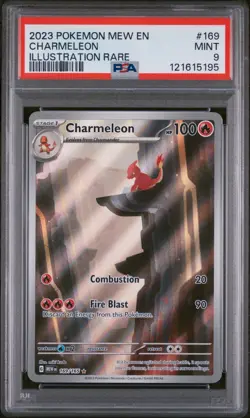 CHARMELEON 2023 POKEMON MEW EN-151 ILLUSTRATION RARE #169 PSA 9 🔥 - Image 1