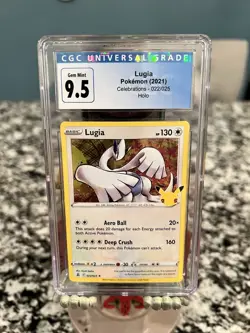 Pokemon TCG Lugia Celebrations Holo Rare Card 022/025 CGC 9.5 - Image 1