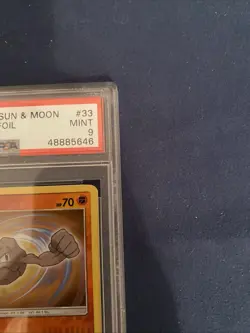 Pokemon 2019 Sun & Moon Hidden Fates #33 GEODUDE Reverse Holo PSA 9 LOW POP - Image 4