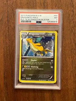 Pokemon TCG BLACK & WHITE PLASMA FREEZE - DRAGONITE Holo #83 - PSA Grade 7 ('14) - Image 1
