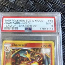 2018 POKEMON SUN & MOON DRAGON MAJESTY #3 CHARIZARD-HOLO PSA 9 - Image 2