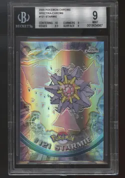 BGS 9.0 Starmie #121 2000 Topps Chrome Pokemon Spectra-Chrome *POP 1* - Image 1