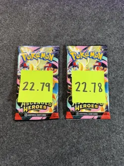 22.79g and 22.78g VERY HEAVY! Pokemon TCG Ascended Heroes Booster Pack (SEALED) - Image 1