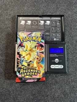 22.79g and 22.78g VERY HEAVY! Pokemon TCG Ascended Heroes Booster Pack (SEALED) - Image 3