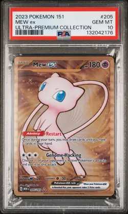 2023 POKEMON 151 ULTRA-PREM COLL #205 MEW EX PSA 10 - Image 1