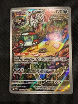 Brute Bonnet Illustration Rare Holo - 207/182 - Paradox Rift Pokemon 2023 - Image 1