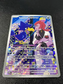 Pokemon: Team Rocket's Murkrow Illustration Rare IR Full Art Holo 200/182 - Image 2