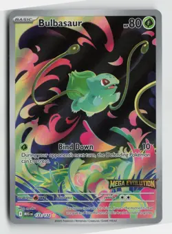 Pokemon - Bulbasaur (Mega Evolution Stamped) - 133/132 - Illustration Rare - NM - Image 1