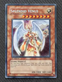 Yugioh Splendid Venus 1st Edition Secret Rare TDGS-EN094 NM - Image 1