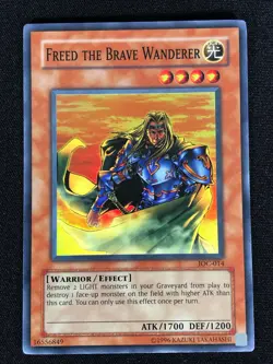 Yugioh Freed The Brave Wanderer IOC-014 Super (NM) - Image 1