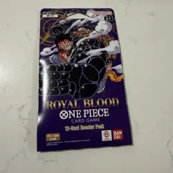 One Piece ROYAL BLOOD (OP-10 English) Sleeved Booster Pack New/Sealed - Image 1