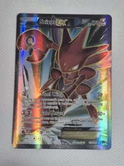 Pokemon TCG Scizor EX Full Art Ultra Rare Holo Card 119/122 XY Breakpoint - Image 1