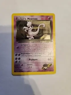 Pokemon Rocket’s Mewtwo 14/132 Gym Challenge Vintage Holo Card WOTC MP - Image 1