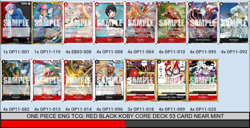 ONE PIECE ENG TCG: RED BLACK KOBY CORE DECK 53 CARD NEAR MINT - Image 2