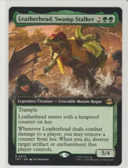 Leatherhead, Swamp Stalker - Extended Art Rare MtG Card TMT 272 - Image 1