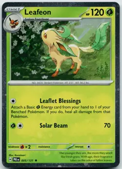 Leafeon - 005/131 (Cosmos Holo) 005/131 Rare Misc Promo Cards - NM - Image 1