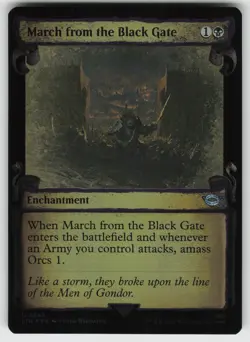 March from the Black Gate (Showcase Scrolls) Foil U Universes Beyond: LotR - Image 1