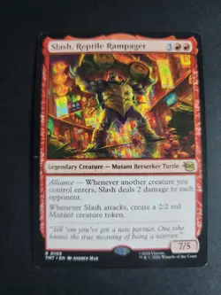 Slash, Reptile Rampager Rare MTG Ninja Turtles - Image 1