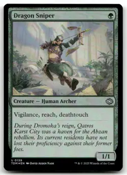 Dragon Sniper #139 (Foil) (NM) Tarkir Dragonstorm TDM Magic MTG - Image 1