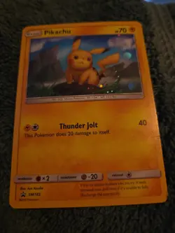 Pokemon Pikachu 2019 Sun & Moon Black Star Promo Holo Card SM183 LP Condition - Image 4