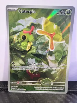 Caterpie Illustration Rare 172/165 Scarlet & Violet 151 Pokemon TCG NM/M - Image 1