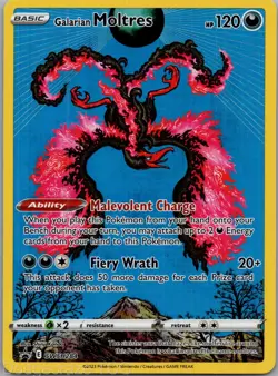 Galarian Moltres SWSH284 Promo SWSH Black Star Pokemon NM - Image 1