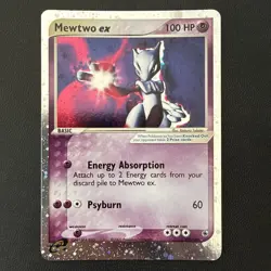 Pokemon Mewtwo EX 101/109 Ruby & Sapphire Ultra Rare with SWIRL 🌀🌀 - Image 1