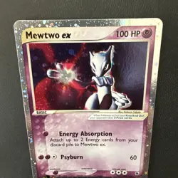 Pokemon Mewtwo EX 101/109 Ruby & Sapphire Ultra Rare with SWIRL 🌀🌀 - Image 4